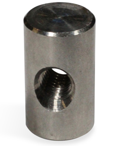 Swivel nut M8 for idler roller 107 mm 90° at tension rod